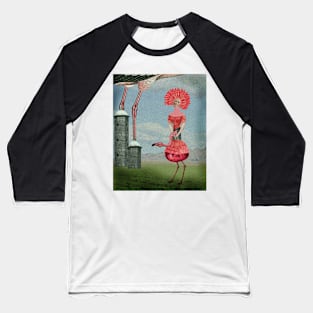 Ballerina Flamingo Baseball T-Shirt